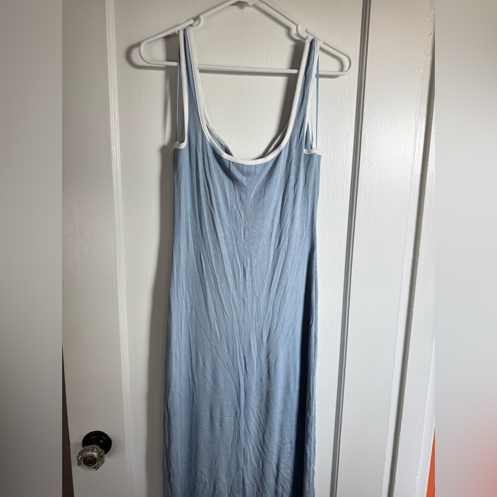 Elixir Blue Stretch Knit Maxi Dress - Picture 3 of 3